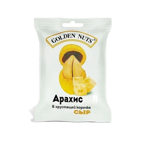 Golden Nuts Арахис в хрустящей корочке, сыр, 50 гр