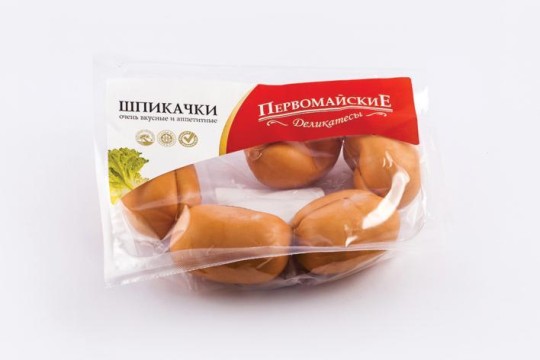 Первомайские деликатесы Шпикачки ,в/с газ