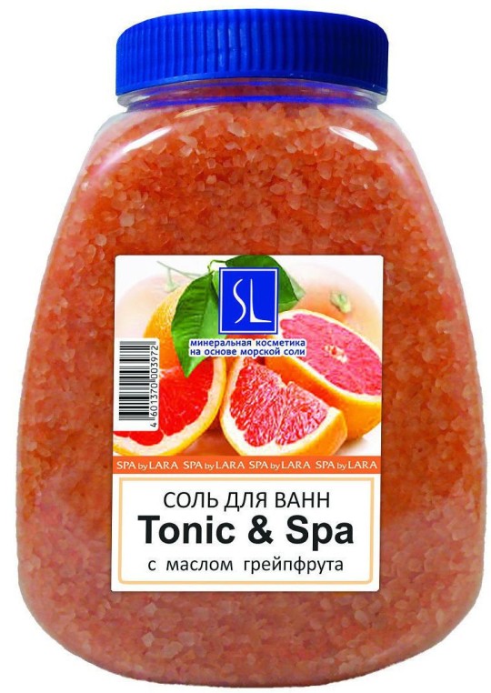 Соль для ванн Spa by Lara с маслом грейпфрута 1 кг