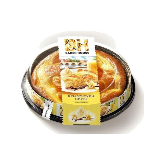 Пирог Каталонский Beker House бисквитный с ванилью, 400 гр 