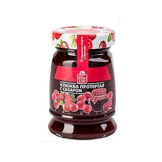 Клюква протертая с сахаром Fine Life 350 г
