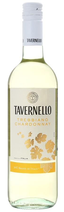 Вино Tavernello Trbbiano Chardonnay Rubicon белое сухое 12% 0,75 л (Италия)