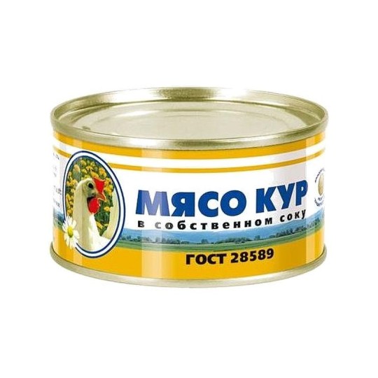 Мясо кур Ова в собственном соку ГОСТ 325 г