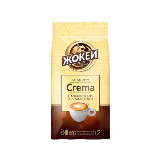 ЖОКЕЙ| кофе молотый crema 230г