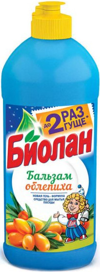 Бальзам для мытья посуды Биолан облепиха 450 мл