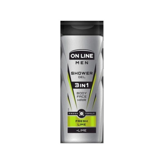 ГЕЛЬ Д/ДУША 3В1 Д/МУЖЧИН ON LINE FRESH LIME 400МЛ ПЛАСТ/БУТ