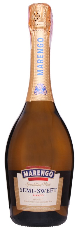 Вино игристое Marengo Bianco полусухое 0,75 л (Украина)