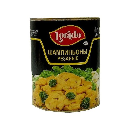 Шампиньоны Lorado резаные консервированные 212 мл