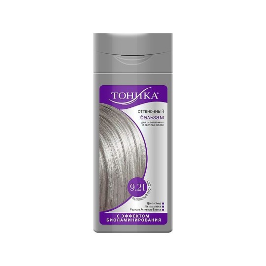 Бальзам для волос Тоника с эффектом биоламинирования 9.21 пепельный блондин 150 мл