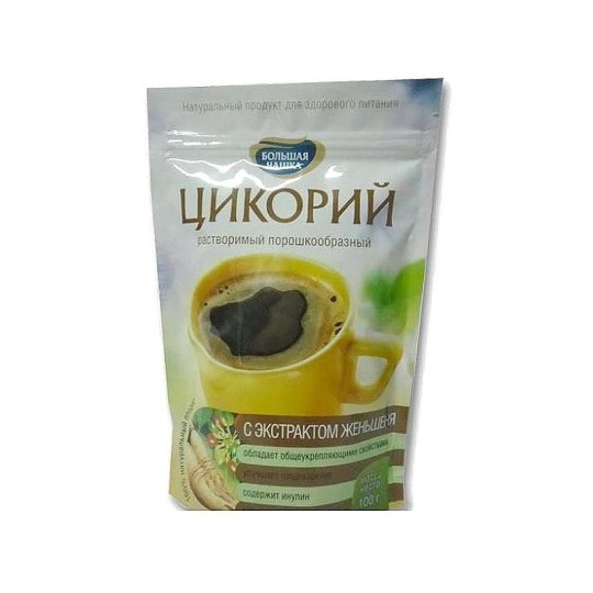 Цикорий с экстрактом женьшеня "Большая чашка", 85 гр