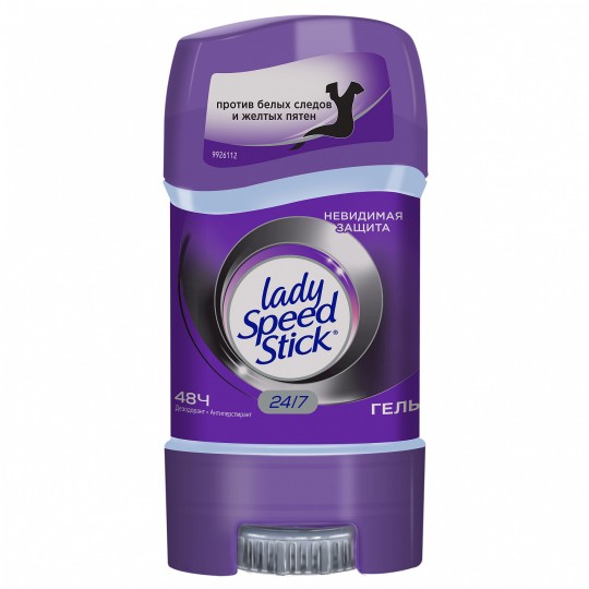 Lady Speed Stick 24/7 Невидимая Защита дезодорант-антиперспирант гель женский, 65 г