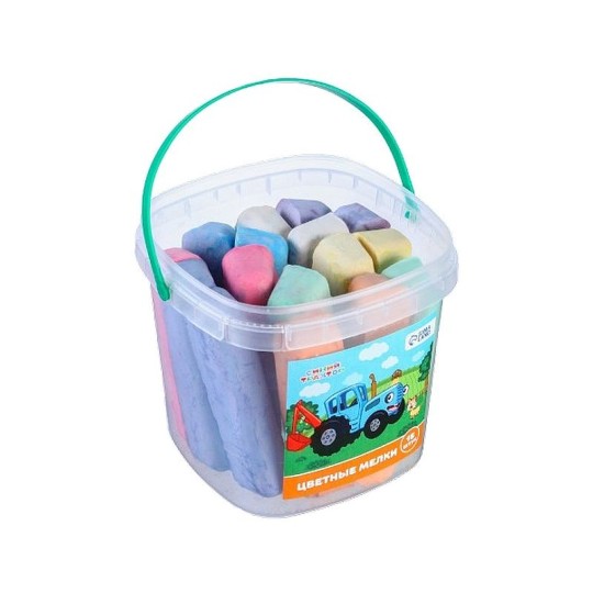 НАБОР ЦВ МЕЛКОВ СИНИЙ ТРАКТОР 16 ШТУК 8 ЦВОВ 9562741