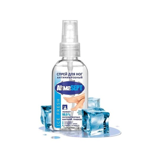 Akmasept Ice Fresh  спрей для ног антимикробный