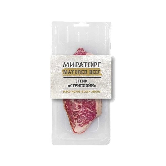 СТЕЙК МИРАТОРГ СТРИПЛОЙН MATURED BEEF 200Г