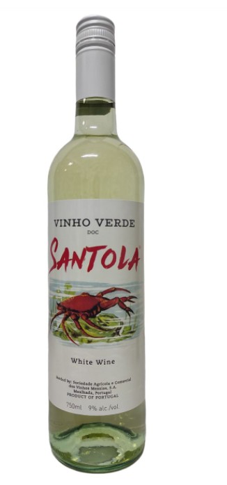 Вино белое полусухое SANTOLA VINHO VERDE 0.75 л.