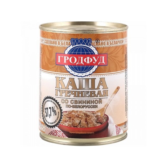 КАША ПЕРЛОВАЯ СО СВИНИНОЙ ПО-БЕЛОРУССКИ 340Г Ж/Б КЛЮЧ