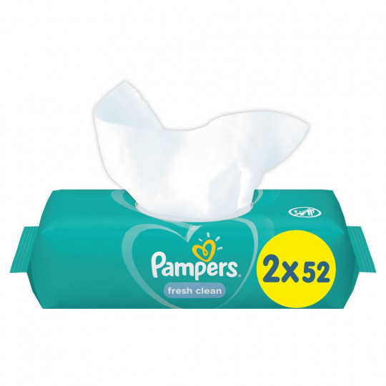 Детские влажные салфетки Pampers Fresh Clean 104 шт.