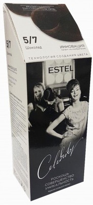 Краска для волос ESTEL CELEBRITY 5/7 шоколад 