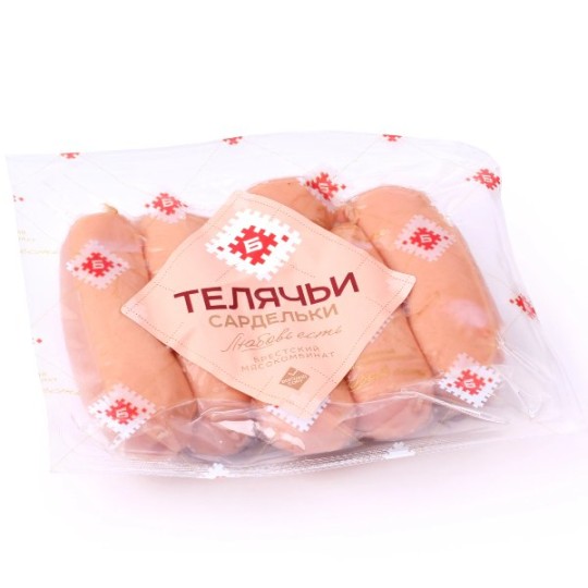 Брестский мясокомбинат| Сардельки вареные мясные "Телячьи" вес