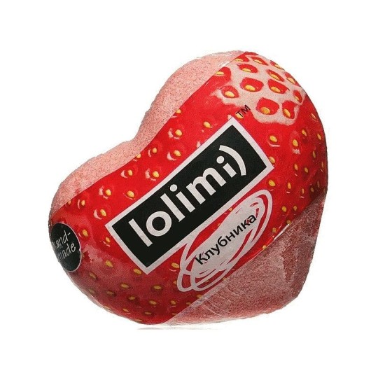 БОМБА LOLIMI Д/ВАНН КЛУБНИКА СЕРДЦЕ 145ГР