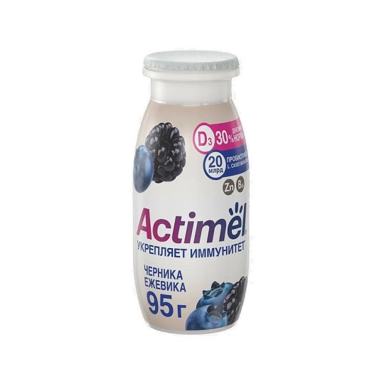 (уценка) НАПИТОК ACTIMEL ИММУНОВИТ ЧЕРНИКА-ЕЖЕВИКА 95Г