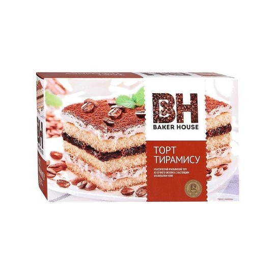 Торт Baker House Тирамису бисквитный 350г
