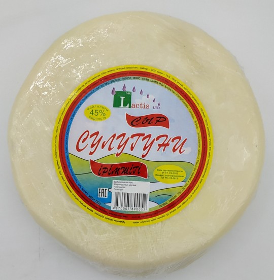 Сыр "Сулугуни". 45% массовой доли жира в сухом веществе