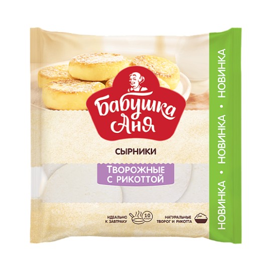 СЫРНИКИ БАБУШКА АНЯ РИКОТТА ЗАМ 360Г ПАКЕТ