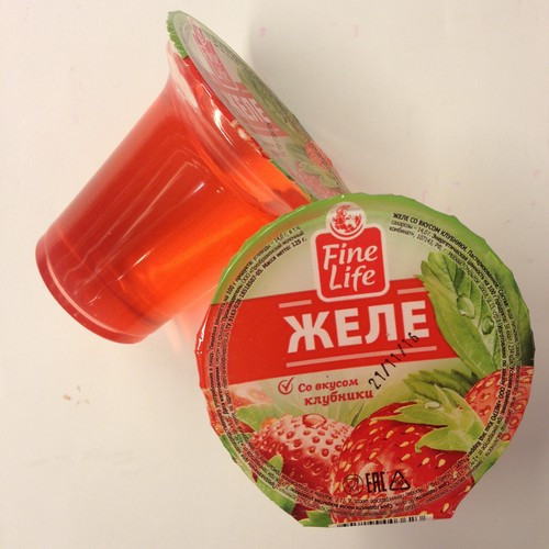 125Г ЖЕЛЕ СО ВКУСОМ КЛУБНИКИ FINE LIFE