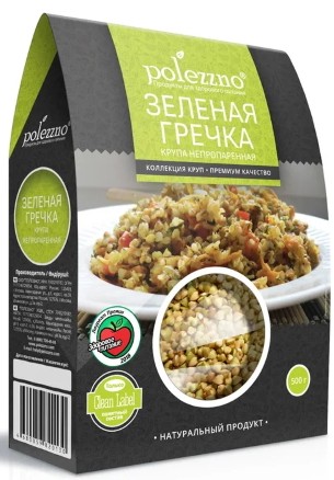 Гречка зеленая Polezzno 500 г