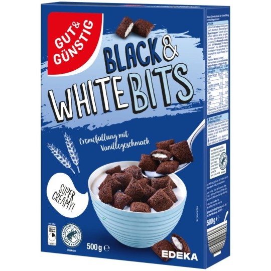 GG СУХОЙ ЗАВТРАК BLACKWHITE КАКАО ЗЛАКОВАЯ ПОДУШ