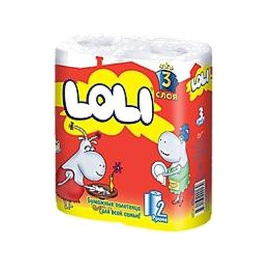 4ШТ БУМАЖНЫЕ ПОЛОТЕНЦА LOLI