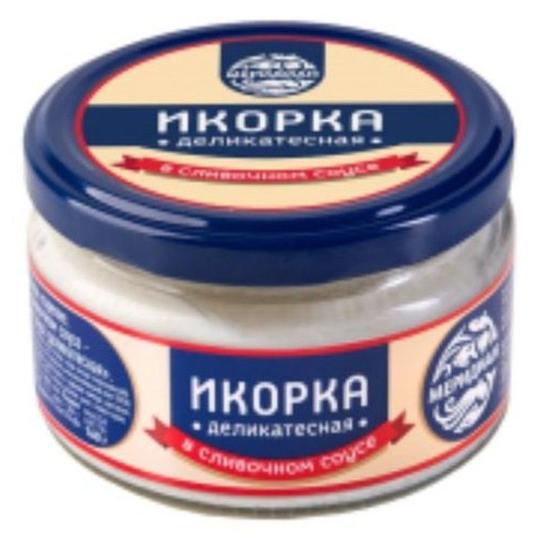 ИКОРКА МЕРИДИАН В СЛИВОЧНОМ СОУСЕ ДЕЛИКАТЕСНАЯ 160ГР