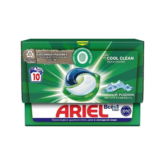 КАПСУЛЫ Д/СТИРКИ ARIEL ГОРНЫЙ РОДНИК 10*19.5Г
