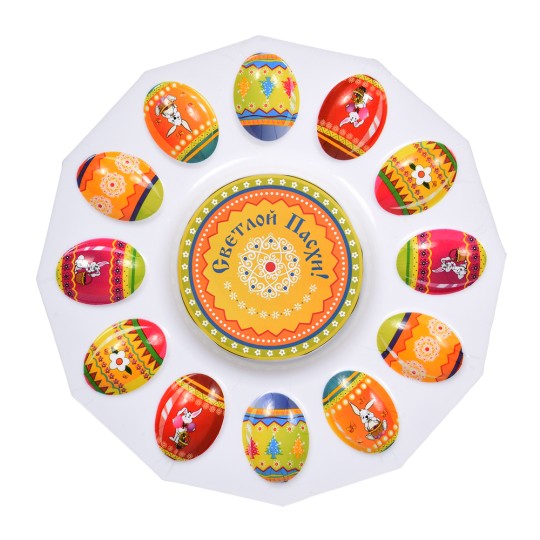 БЛЮДО ПАСХАЛЬНОЕ Д/КУЛИЧА MARMITON /24 ПЛАСТИК 25СМ