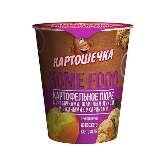 ПЮРЕ КАРТ КАРТОШЕЧКА С РЖАН СУХАРИКАМИ ГРИБОЧКАМИ И ЖАР ЛУКОМ ТС 40Г