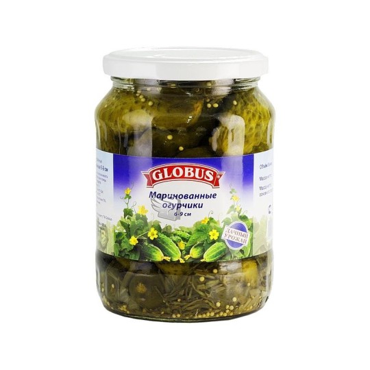 670Г ОГУРЦЫ МАРИНОВАННЫЕ GLOBUS