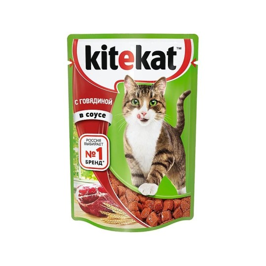 85Г КОРМ ГОВЯД В СОУСЕ KITEKAT