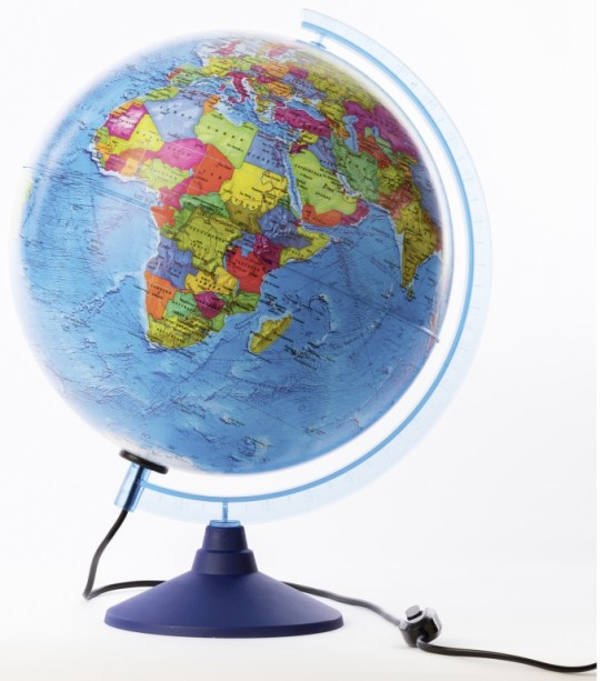 Глобус ГЛОБЕН политический с подсветкой, 32см