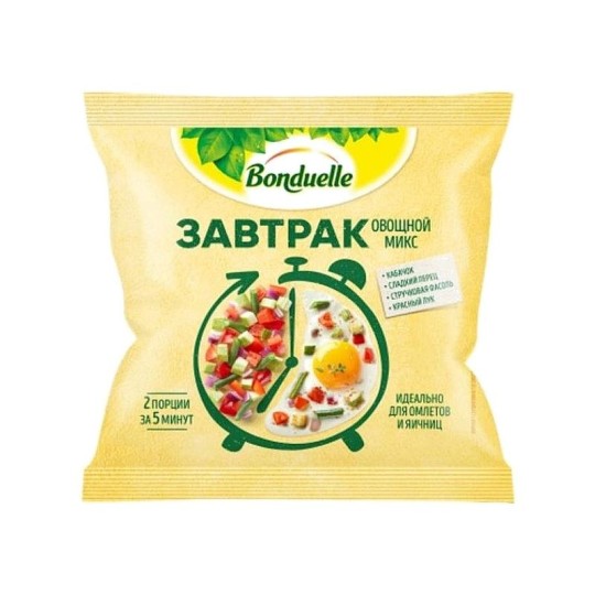  BONDUELLE|Овощной микс "Завтрак" с кабачком, 400 гр
