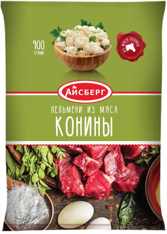 Пельмени Айсберг из мяса конины 900 г
