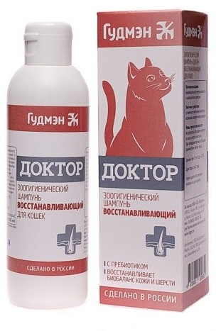 Зоогигиенический шампунь Гудмэн восстанавливающий для кошек 200мл