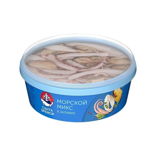 КОКТЕЙЛЬ ИЗ МОРЕПРОДУКТОВ САНТА БРЕМОР В СОБСТВ СОКУ ОХЛ 300Г СТ/БАН
