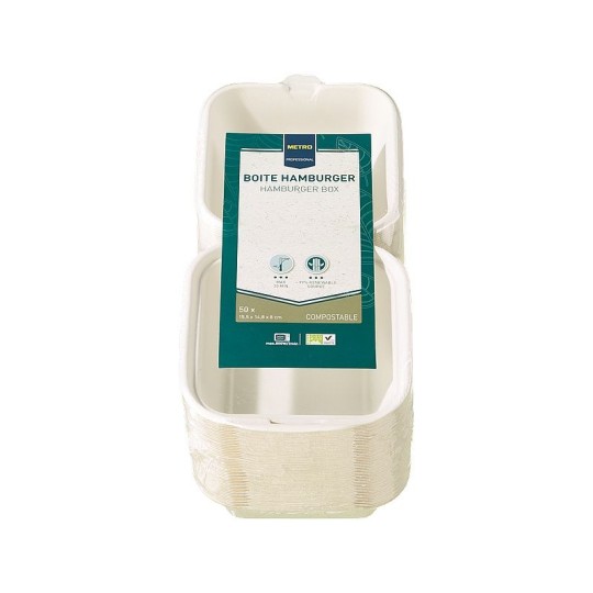 50ШТ БОКС ДЛЯ ГАМБУРГЕРОВ MP