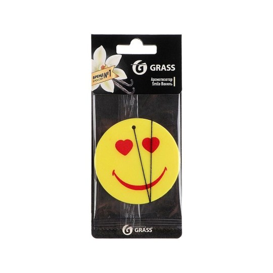 АРОМАТИЗАТОР GRASS СМАЙЛ ВАНИЛЬ КАРТОННЫЙ 2628918