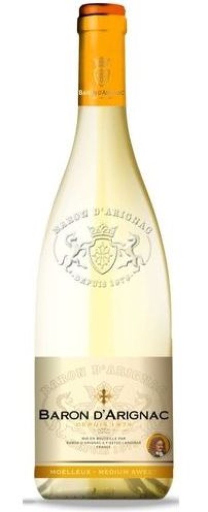 ВИНО BARON D'ARIGNAC МОУЛЛЮ БЕЛ П/СЛАД 11% 750МЛ