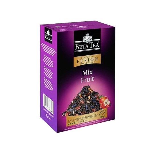BETA TEA| чай черный фруктовый микс "FUSION" 100г