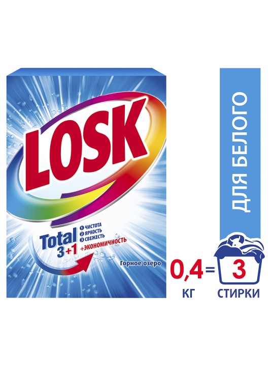 LOSK|Порошок стиральный ГОРНОЕ ОЗЕРО 450г