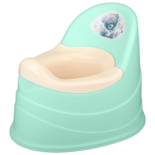 Горшок детский "БЫТПЛАСТ" с аппликацией  зеленый "Me to you" 270х220х150мм 