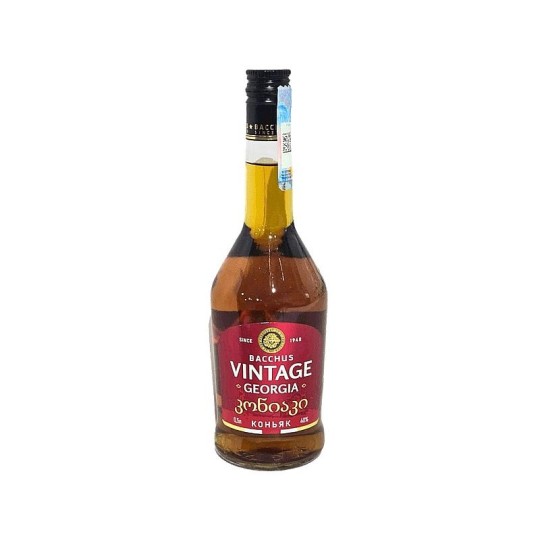 КОНЬЯК BACCHUS VINTAGE GEORGIA 3* 40% 0,5Л СТ/Б